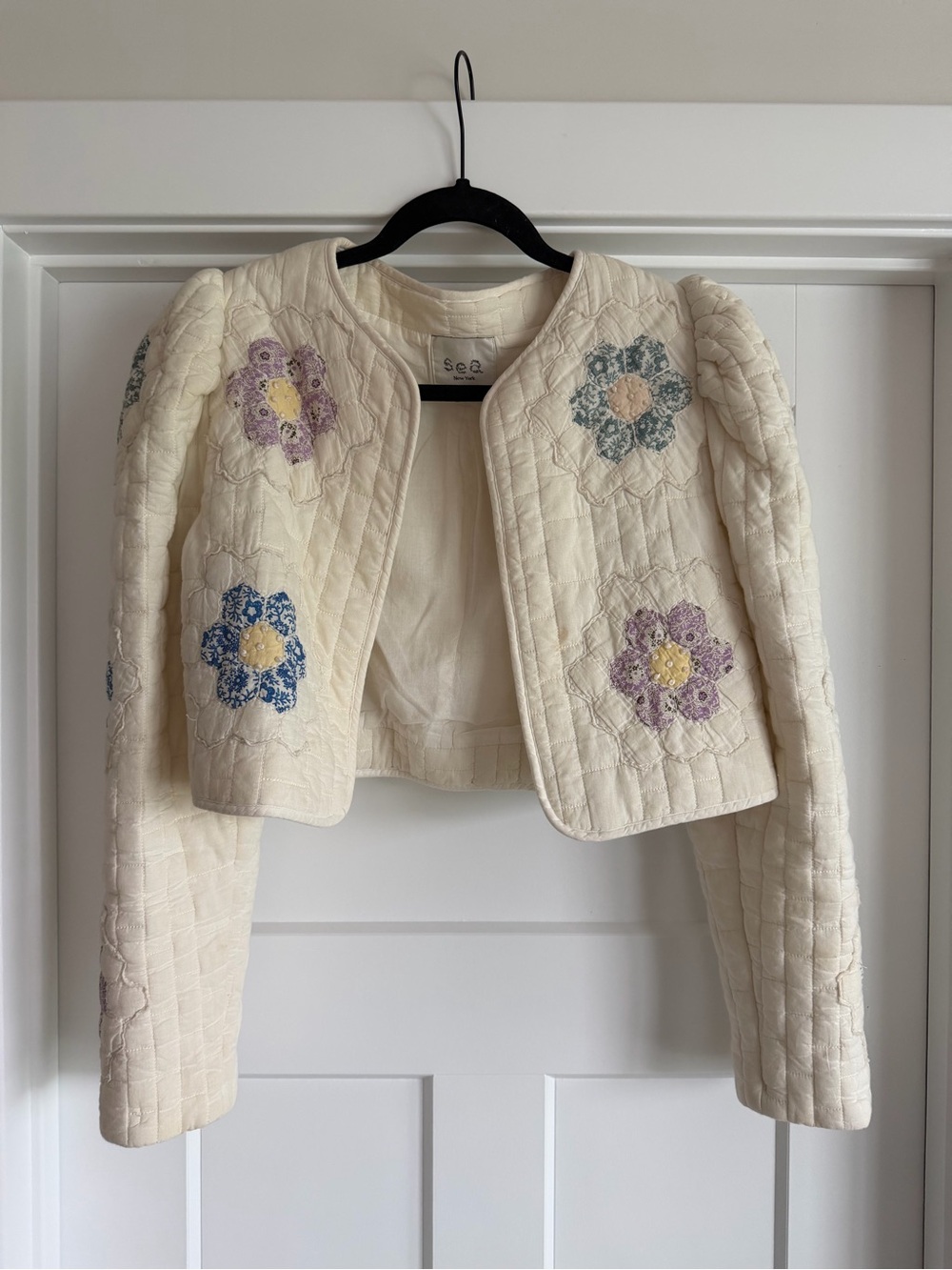 Sea New York Quilted Puff Sleeve Jacket